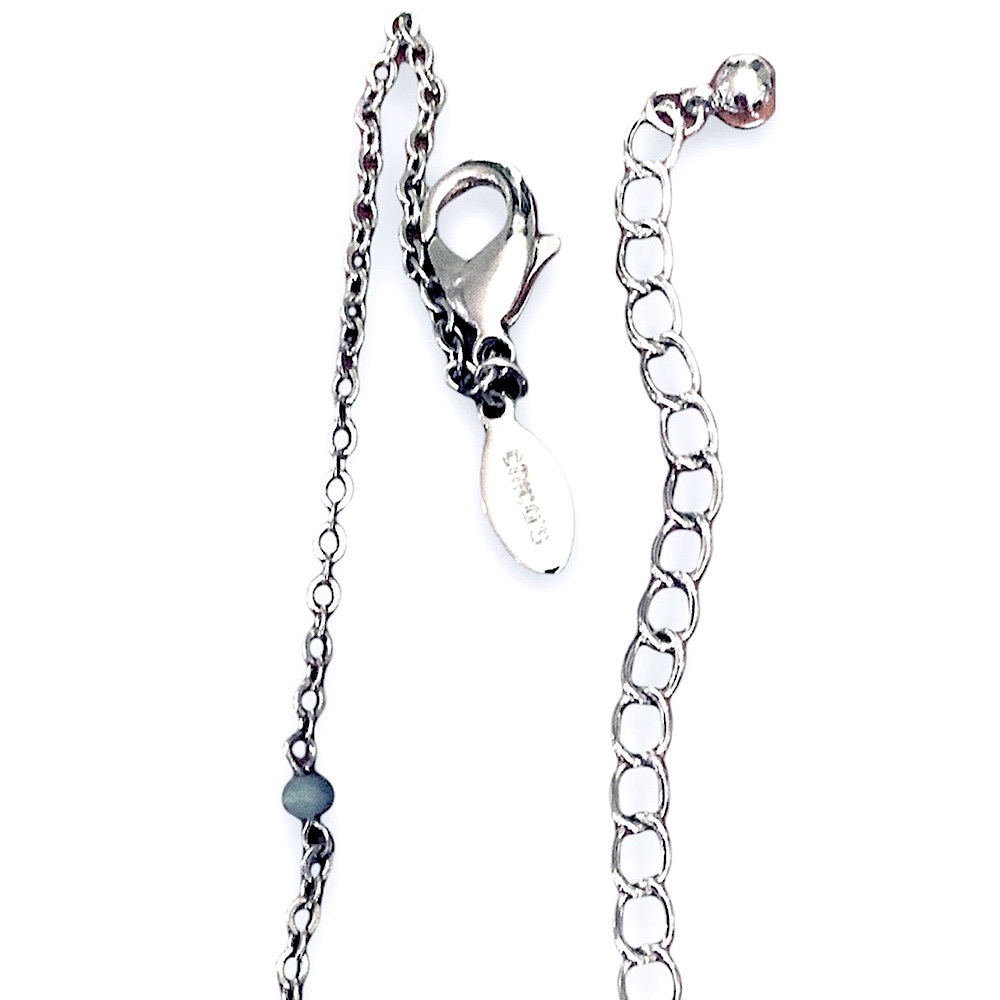 Chico’s Silver Beaded Necklace - Picture 4 of 5